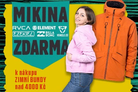 K zimní bundě mikina zdarma!